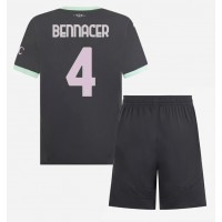 Fotballdrakt Barn AC Milan Ismael Bennacer #4 Tredjedraktsett 2024-25 Kortermet (+ Korte bukser)